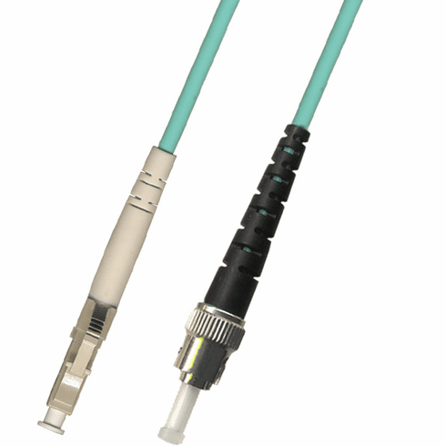 35M LC-ST Simplex Multimode Fiber Optic Cable 50/125 10 Gigabit Riser (10GB)