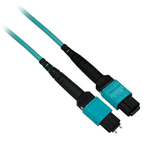 Ultra Spec - MTP 40Gb 50/125 OM4 Multimode Fiber Optic Cable Plenum (OFNP) 12 Fiber - 15 Meter Male to Female Type B