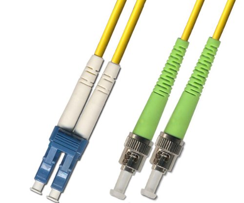 3M Singlemode Duplex Fiber Optic Cable (9/125) - LC/UPC to ST/APC