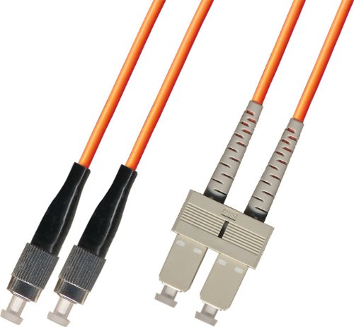 75M Multimode Duplex Fiber Optic Cable (62.5/125) - FC to SC