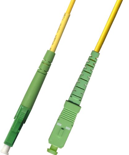 1M Singlemode Simplex Fiber Optic Cable (9/125) - LC/APC to SC/APC