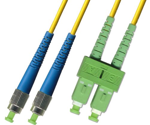 3M Singlemode Duplex Fiber Optic Cable (9/125) - FC/UPC to SC/APC