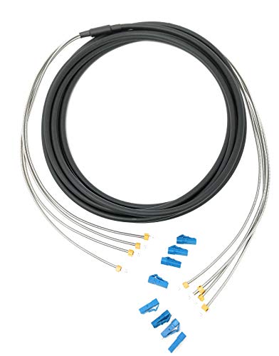 Ultra Spec Cables FTTA/CPRI Waterproof Armored LC-UPC Singlemode 4 Core Outdoor LSZH Fiber Optic Cable - 10 Meter