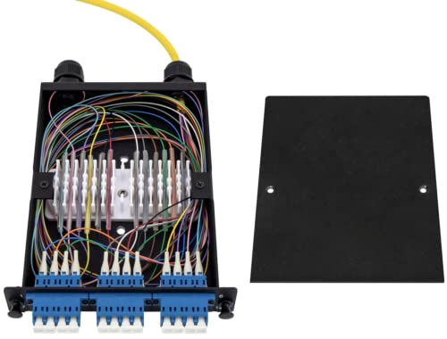 Ultra Spec Cables 12 Fiber LC/UPC SM LGX Cassette, pre-Loaded with LC Adapters and Pigtails