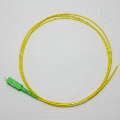 SC/APC Singlemode 9/125 Simplex Pigtail Fiber Optic 1M - 0.9 mil for Splice