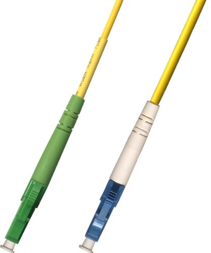 10M Singlemode Simplex Fiber Optic Cable (9/125) - LC/APC to LC/UPC