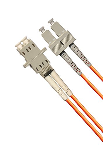 1ft Fiber Optic Adapter Cable LC (Female) to SC (Male) Multimode 50/125 Duplex