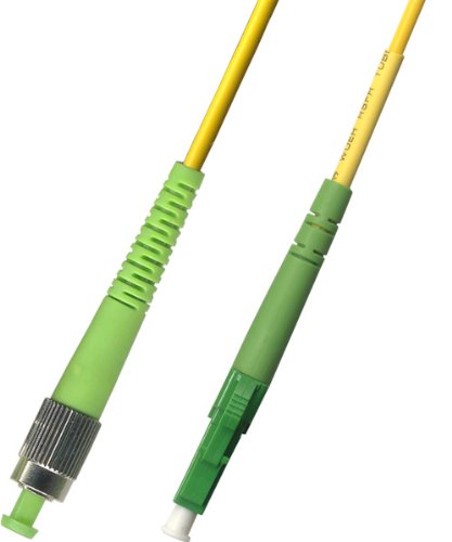 5M Singlemode Simplex Fiber Optic Cable (9/125) - FC/APC to LC/APC