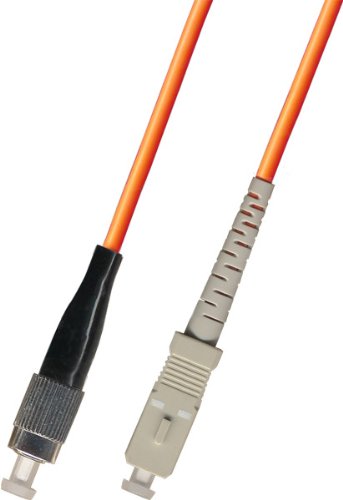 15M Multimode Simplex Fiber Optic Patch Cable Cord (50/125) - FC to SC