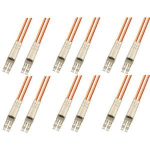 Fiber Optic Cable LC/LC (50/125) Multimode Duplex 10M (6 Pack)