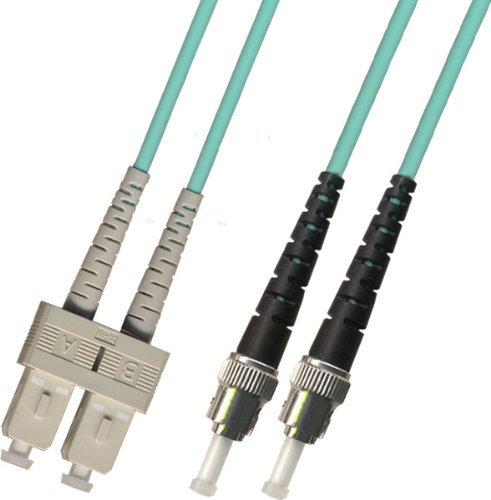 2M Multimode Duplex 10 Gigabit Fiber Optic Cable (50/125) - SC to ST