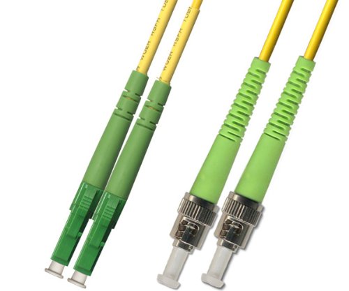 3M - Singlemode Duplex Fiber Optic Cable (9/125) - LC/APC to ST/APC