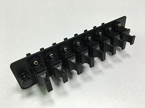 RiteAV LGX Footprint MPO Adapter Panel, 8 Ports, Loaded w/8 MPO Adapters, Black