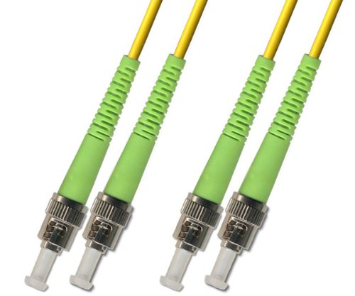 10M Singlemode Duplex Fiber Optic Cable (9/125) - ST/APC to ST/APC