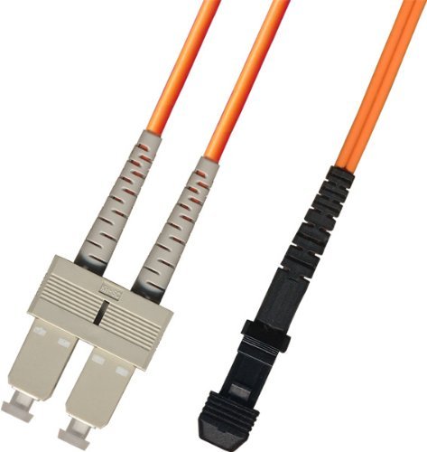 25M Multimode Duplex Fiber Optic Cable (50/125) - SC to MTRJ