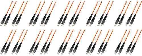 Ultra Spec Cables 100M Multimode Duplex Fiber Optic Cable (62.5/125) - FC to FC (10 Pack)