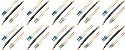 Ultra Spec Cables 1M LC/LC Mode Conditioning Fiber Optic Cable (9/125-62.5/125) (10 Pack)