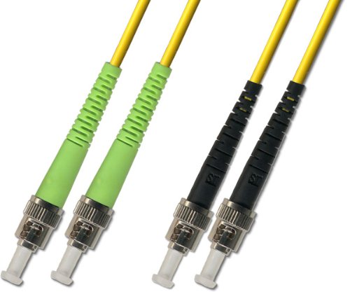 3M Singlemode Duplex Fiber Optic Cable (9/125) - ST/APC to ST/UPC