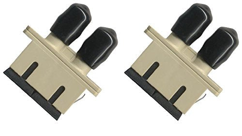 (2 Pack) Fiber Optic Adapter Coupler SC To ST Multimode Duplex