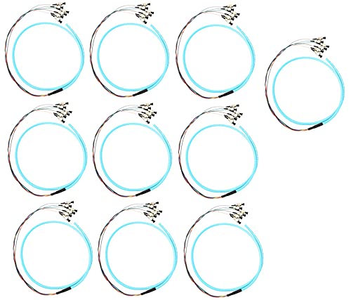 Ultra Spec Cables 6 Strand Multimode OM3 50/125 FC-UPC Fiber Pigtail, 1 Meter - 10 Pack