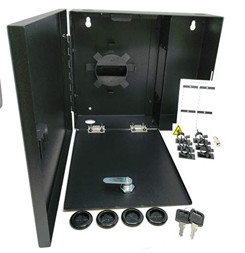 Ultra Spec Cables 2 LGX Panel Lockable, Unloaded Wall Mount Fiber Enclosure (fits Two LGX Panels)