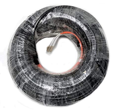 RiteAV - Direct Burial/Outdoor LC-LC 2-Strand Fiber Optic Cable - Multimode (50/125) - 105 Meter with Pulling Eye Kit Installed on one end