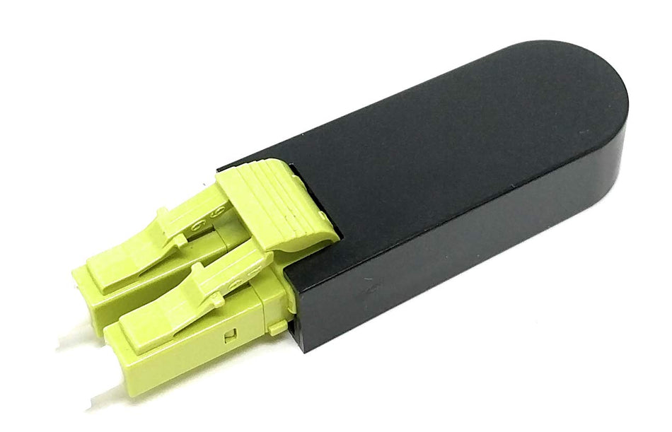 Ultra Spec Cables LC Fiber Optic 100Gb OM5 Multimode 50/125 Loopback Adapter - Lime Green