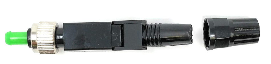 Ultra Spec Cables Field Installable FC-APC Singlemode 9/125 Connector for 0.9mm, 2.0mm, 3.0mm Cable (10 Pack)