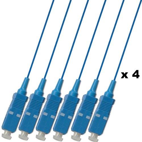 50M Outdoor Multimode 24 Strand Fiber Optic Cable (62.5/125) - SC to S ...