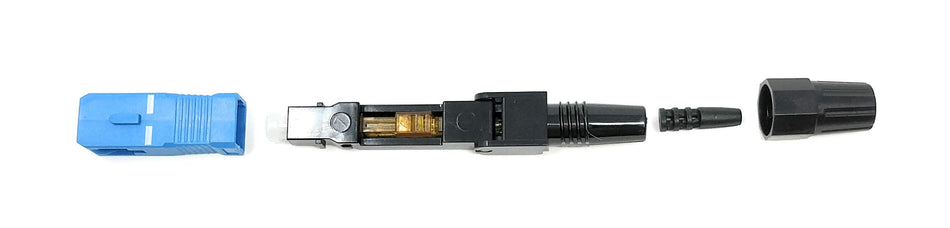 Ultra Spec Cables Field Installable SC-UPC Singlemode 9/125 Connector for 0.9mm, 2.0mm, 3.0mm Cable (10 Pack)