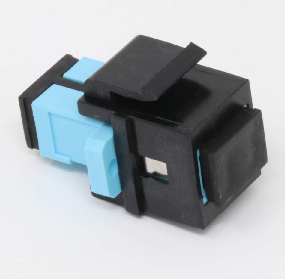 RiteAV Fiber Optic Keystone Coupler Jack SC Simplex Multimode 10GB - Black