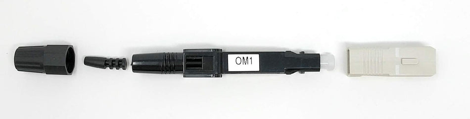 Ultra Spec Cables Field Installable SC-UPC Multimode OM1 62.5/125 Connector for 0.9mm, 2.0mm, 3.0mm Cable (10 Pack)