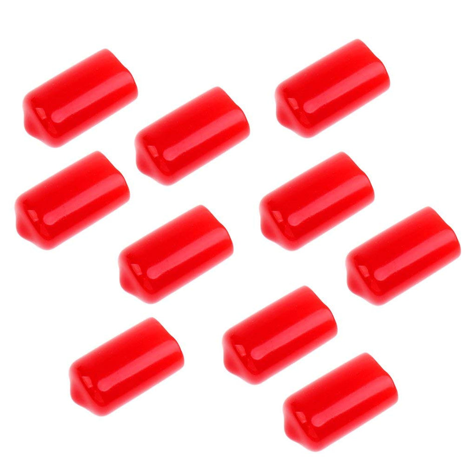 RiteAV - Fiber Optic Dust Caps for Fiber Bulkheads - 100 caps - (ST Mutlimode or Singlemode) (Red)