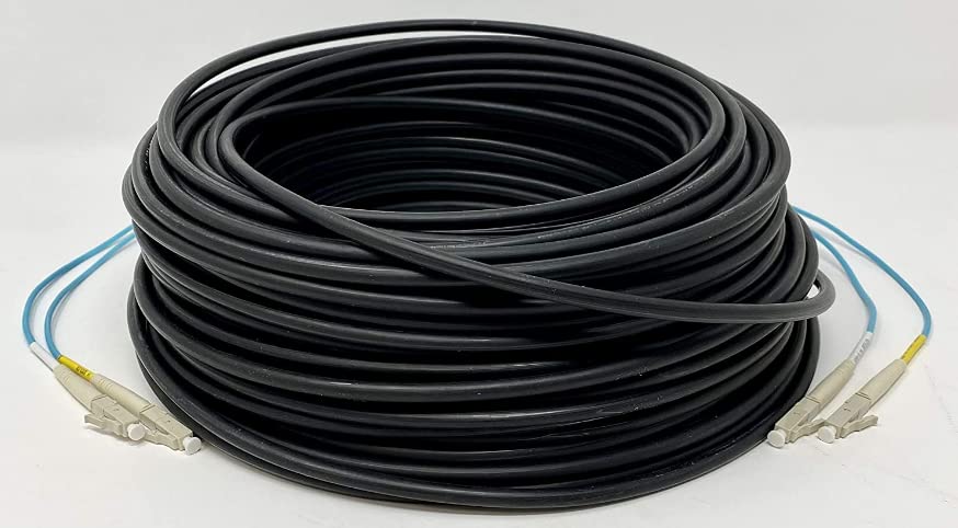 RiteAV - Direct Burial/Outdoor LC-LC 2-Strand Fiber Optic Cable - OM3 Multimode (50/125) - 25M (82ft)