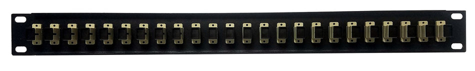 Ultra Spec Cables 24 Port SC Fiber Patch Panel Multimode (Beige Couplers) (Loaded 1u) 19"