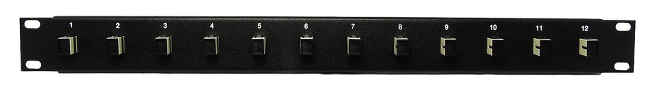 Ultra Spec Cables 12 Port SC Fiber Patch Panel Multimode (Loaded 1u) 19"