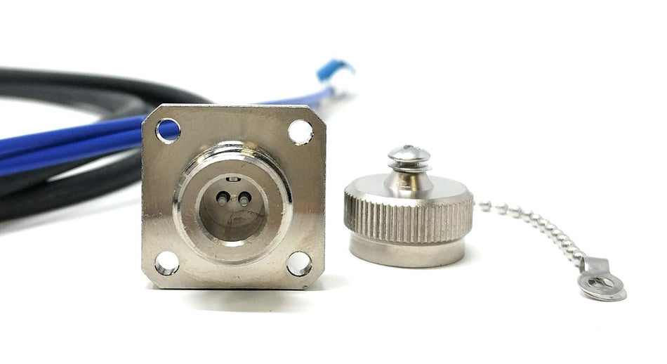 Ultra Spec Cables FTTA Screw-type Stainless Steel Socket to LC-UPC Singlemode Duplex TPU Cable - 5 Meter