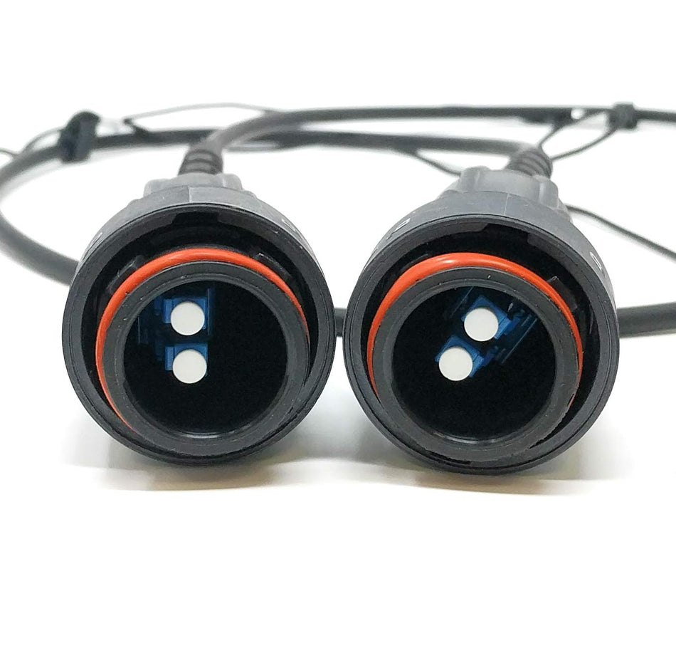 Ultra Spec Cables FTTA Waterproof Encapsulated 2 Core LC-UPC Singlemode TPU Outdoor Fiber Optic Cable - 1 Meter