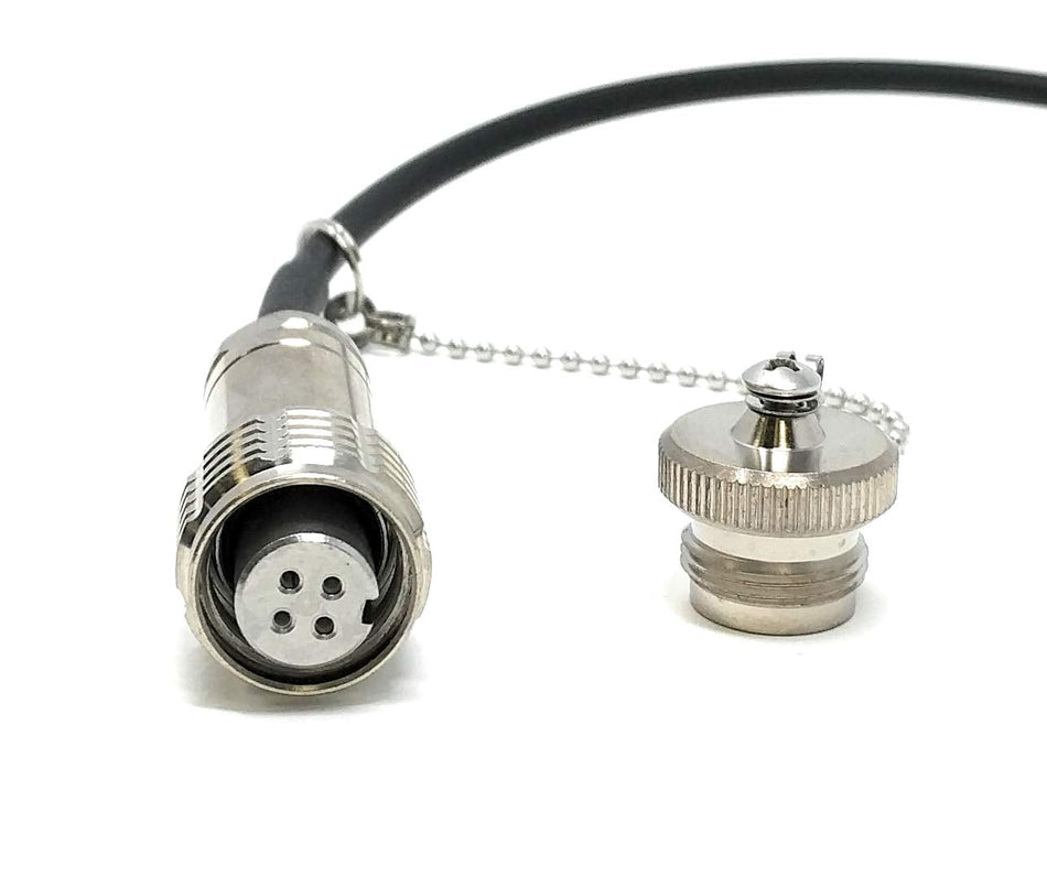 Ultra Spec Cables FTTA Outdoor Rated Screw-type Stainless Steel Plug to LC-UPC Singlemode 4 Core TPU Cable - 5 Meter