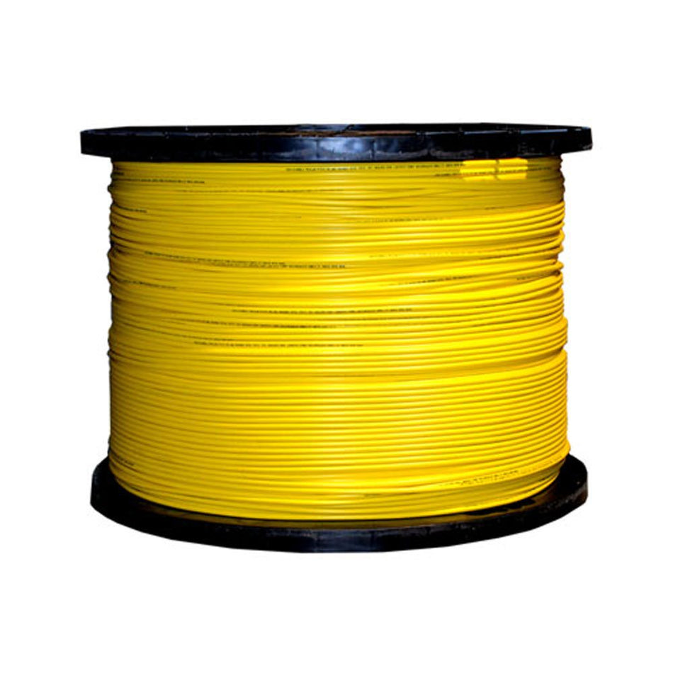 CableWholesale 6 Fiber Indoor Distribution Fiber Optic Cable Singlemode 9/125 micron Yellow Riser Rated Spool 1000 feet