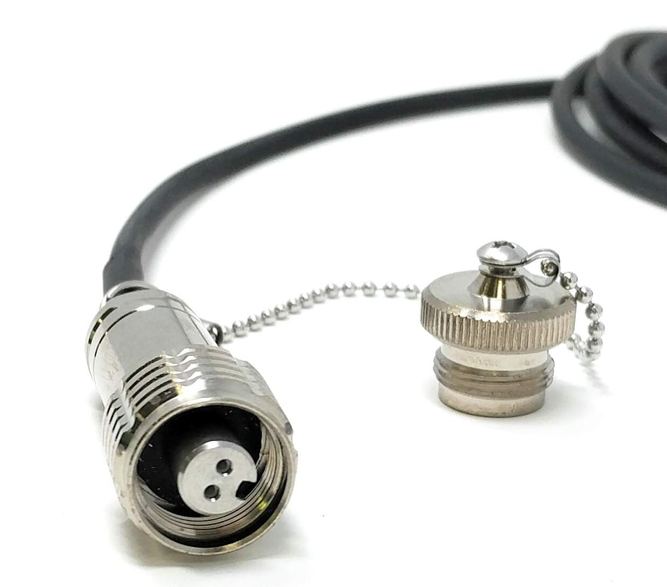 Ultra Spec Cables FTTA Outdoor Rated Screw-type Stainless Steel Plug to Plug Singlemode Duplex TPU Cable - 1 Meter