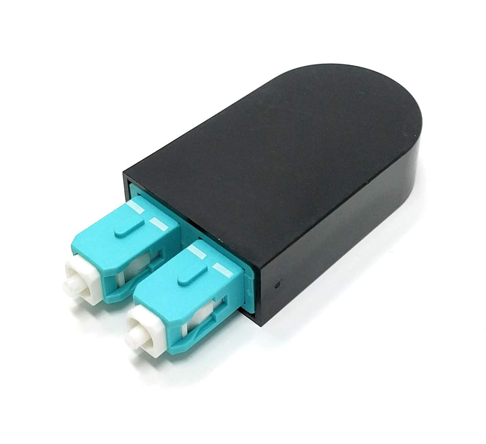 Ultra Spec Cables SC Fiber Optic 40Gb OM4 Multimode 50/125 Loopback Adapter Tester Cable - Aqua