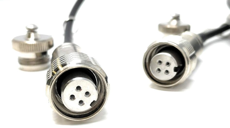 Ultra Spec Cables FTTA Outdoor Rated Screw-Type Stainless Steel Plug to Plug Singlemode 4 Core TPU Cable - 10 Meter