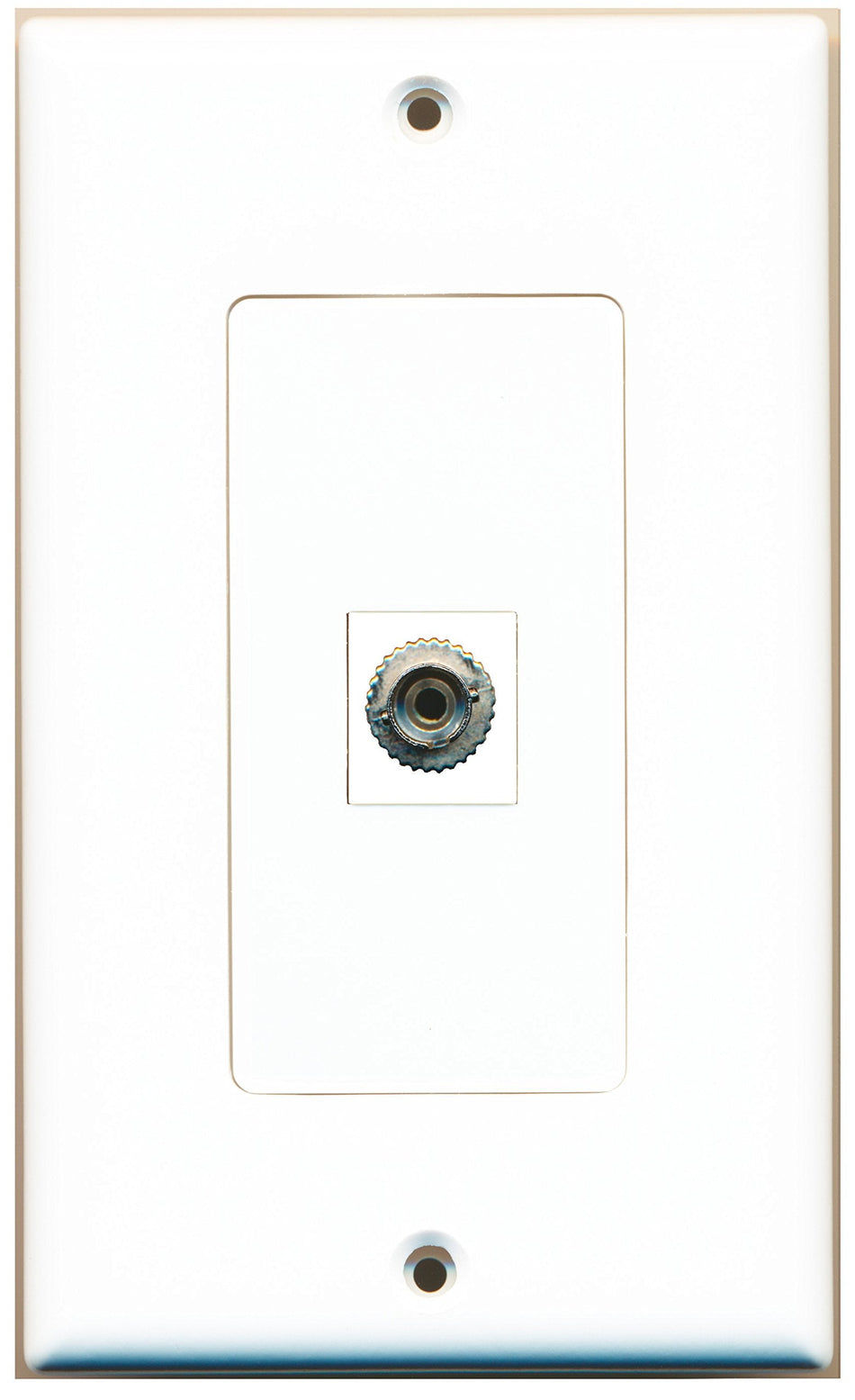 RiteAV 1 Port Fiber ST Simplex Wall Plate OVERSIZED