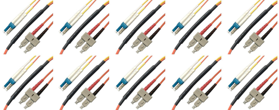 Ultra Spec Cables10M LC/SC Mode Conditioning (LC Side) Fiber Optic Cable (9/125-62.5/125) (10 Pack)