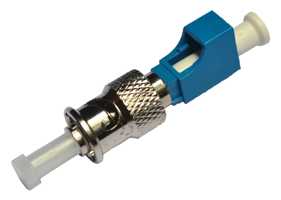 Ultra Spec - ST-Male to LC-Female Hybrid Fiber Adapter - Singlemode (9/125) - Simplex - Metal