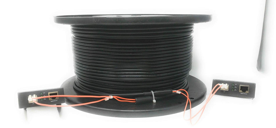 RiteAV - CAT 6/ Cat5e Extension Kit, Over 300ft (250M Outdoor Rated Fiber Cable Included)