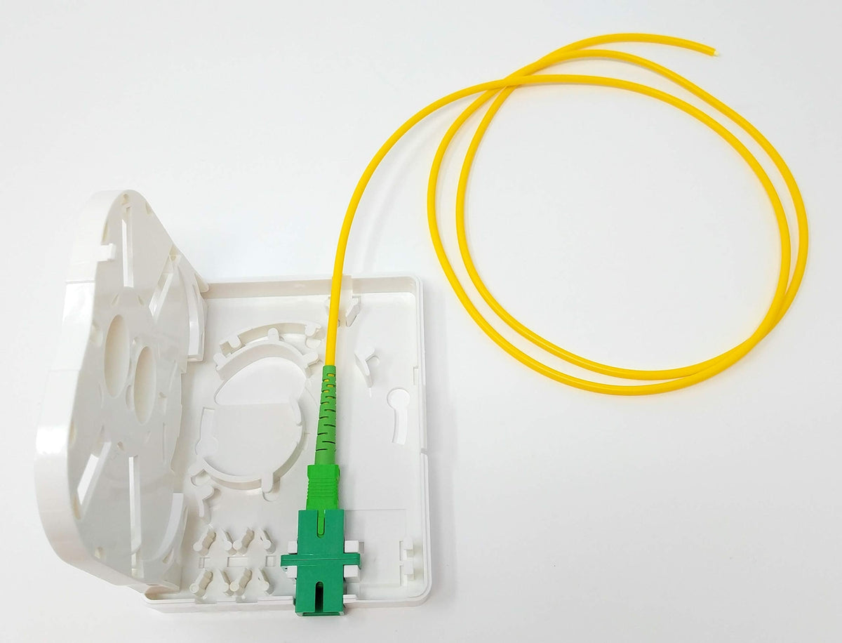 Ultra Spec Cables FTTH 1 Port SC-APC Fiber Termination Box Kit (Includ ...
