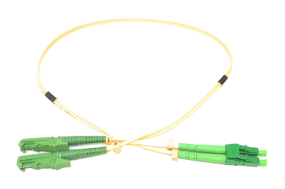 Ultra Spec Cables Singlemode Duplex (9/125) E2000/APC to LC/APC Fiber Optic Cable - 0.5M