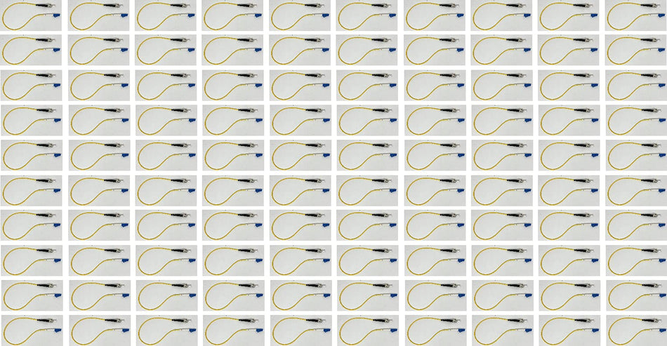 1FT - Singlemode Simplex Fiber Optic Cable (9/125) - LC to ST (100 Pack)